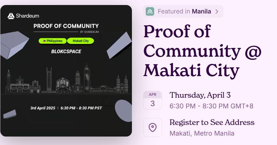 Shardeum Philippines Networking Event at BLOKCSPACE