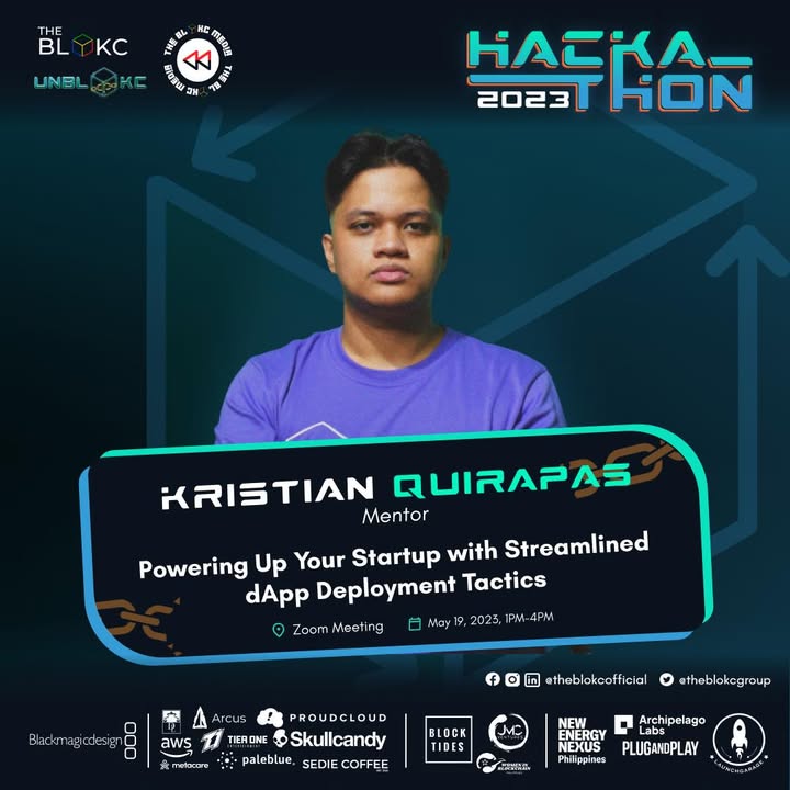 Meet Mentor Kristian Quirapas at UNBLOKC Hackathon 2023