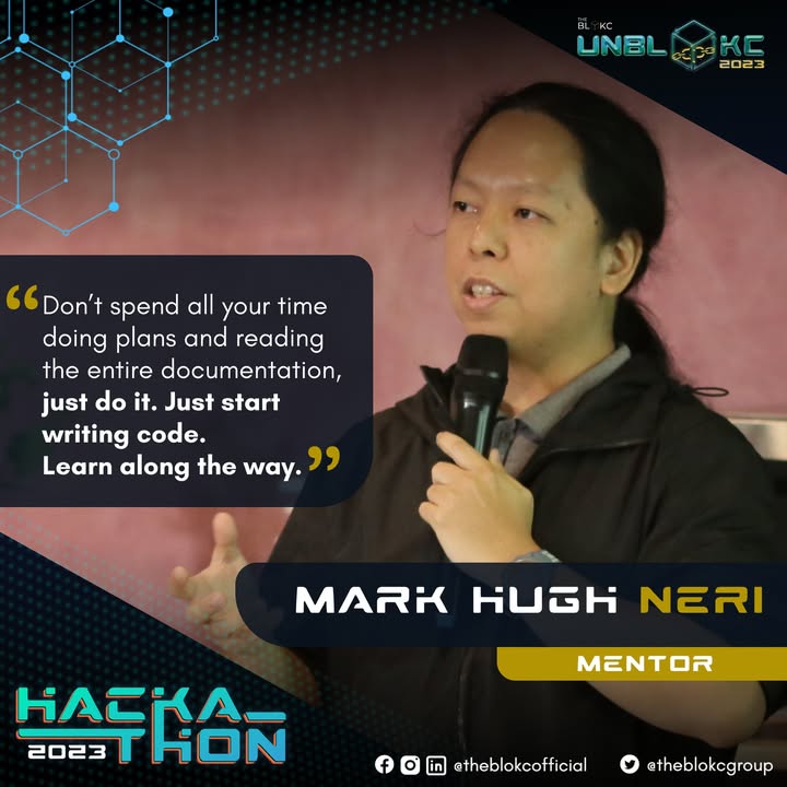 UNBLOKC Hackathon 2023: Mentor Mark Hugh Neri Says Just Code It