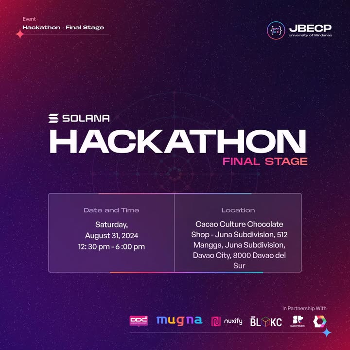 Solana Hackathon: Pitch Perfect Workshop in Davao City