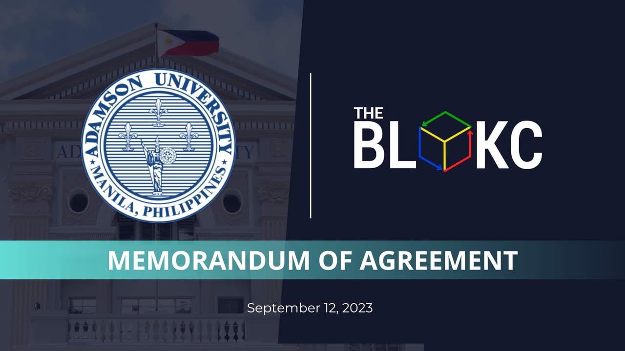 BLOKC Signs MOA with Adamson University