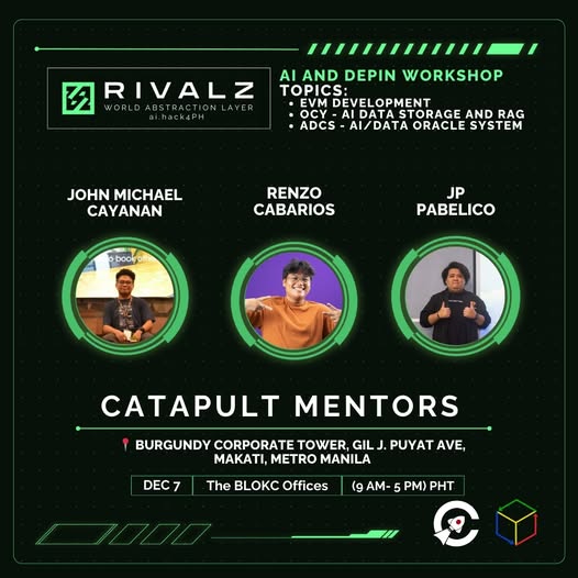 Rivalz Workshop Saturday at The BLOKC Makati