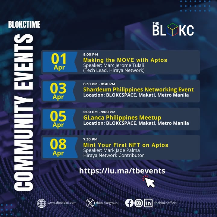 BLOKC Community Events This April: What's Coming Up