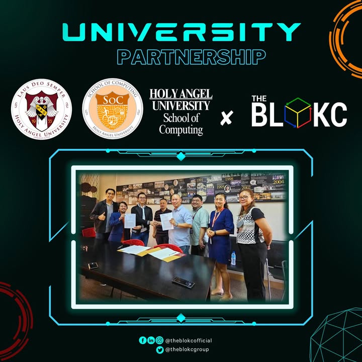 The BLOKC Partners with Holy Angel University School of Computing