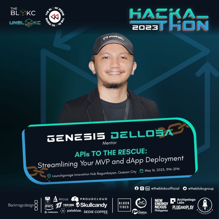 Mentor Genesis Dellosa Leads API Session at UNBLOKC Hackathon 2023