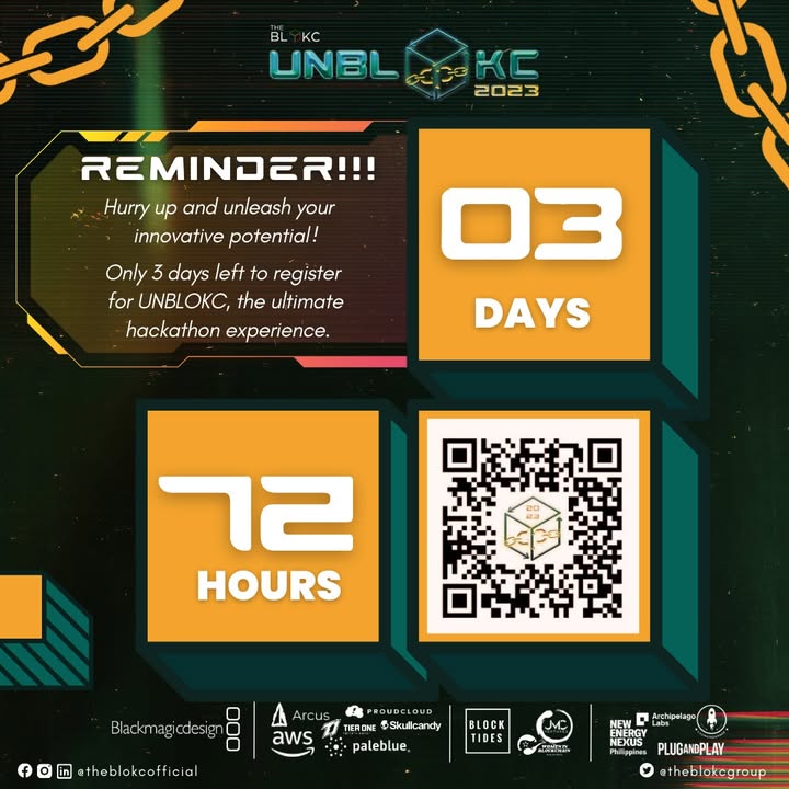 3 Days Left to Register for the UNBLOKC Hackathon 2023