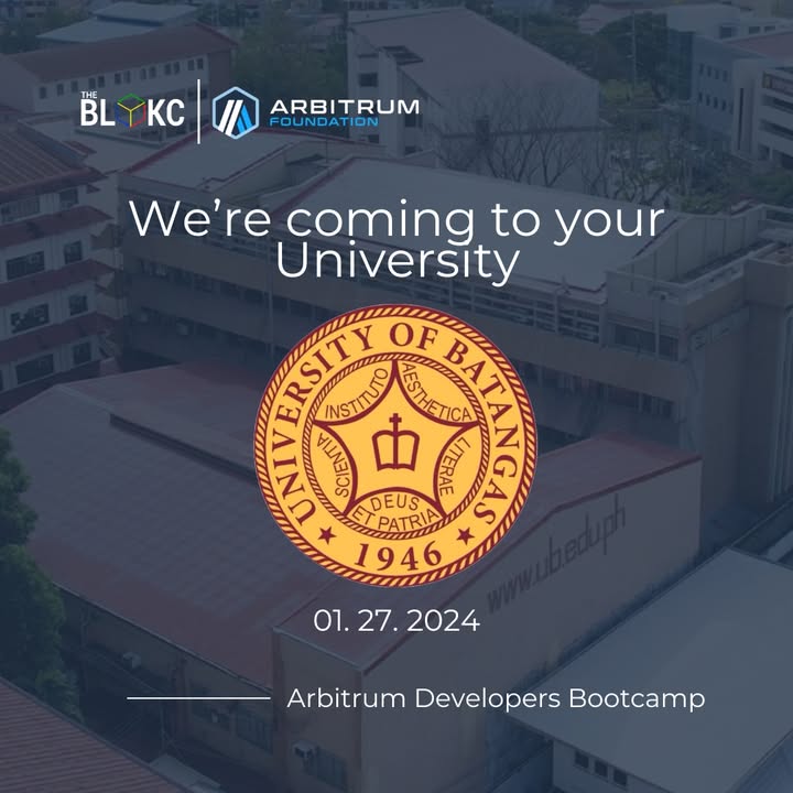 Arbitrum Developers Bootcamp Heads to University of Batangas