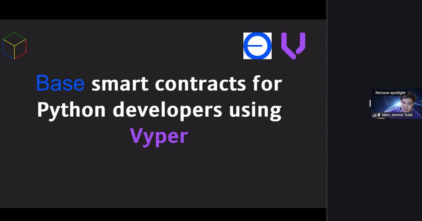 Building Base Smart Contracts for Python Devs Using Vyper