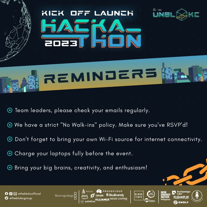 UNBLOKC Hackathon 2023: Final Stretch Reminder