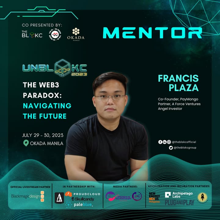 Francis Plaza Joins UNBLOKC Hackathon 2023 as Mentor