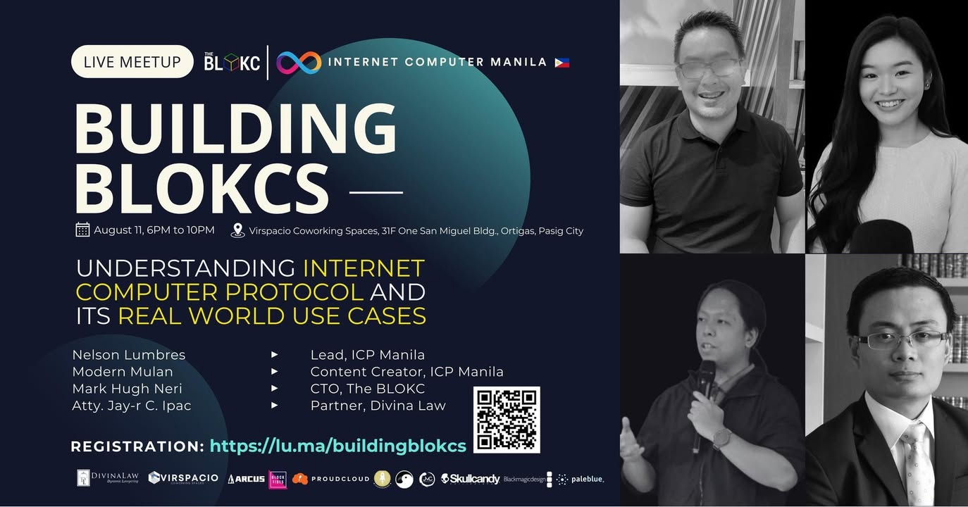 Building BLOKCs: ICP Manila Live Meetup in Ortigas